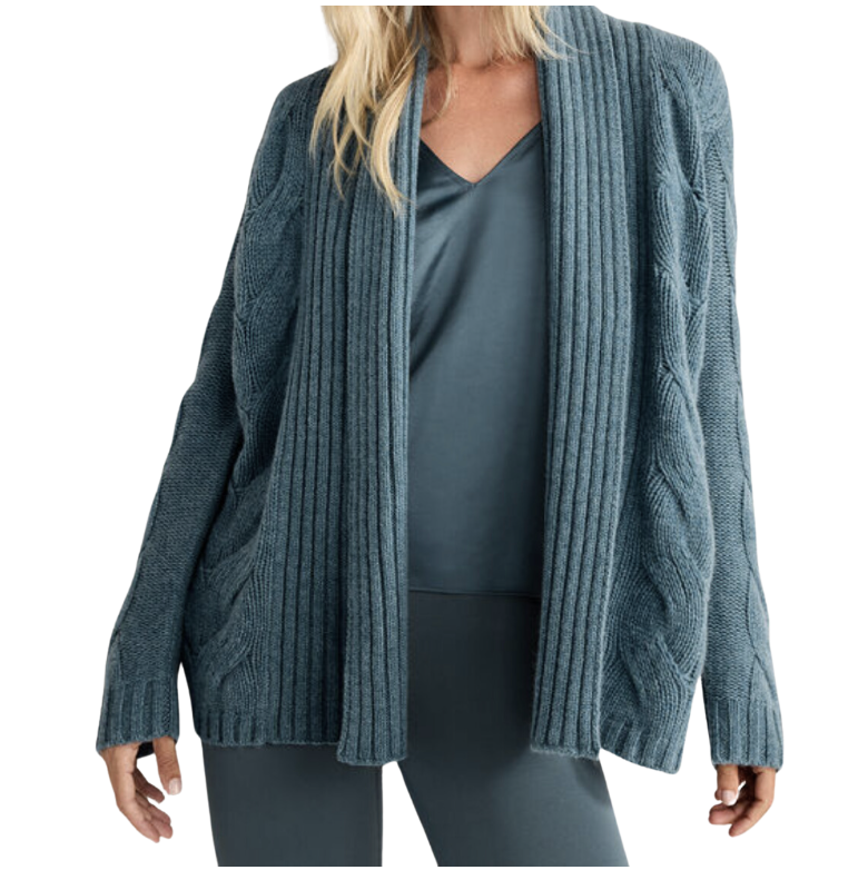 Cashmere Chunky Cable Knit Cardigan